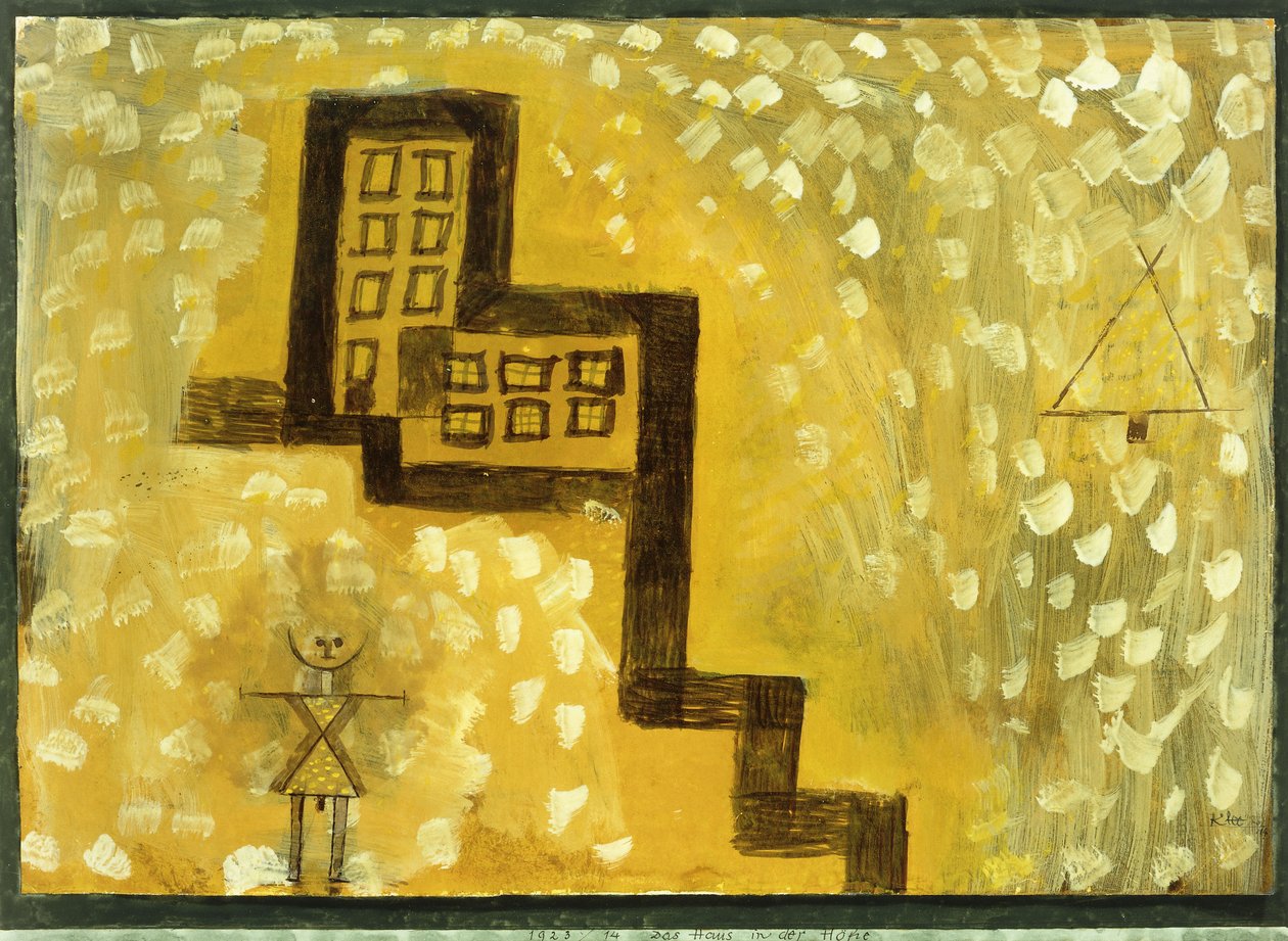 Dům na kopci; Dům na výšině od Paul Klee