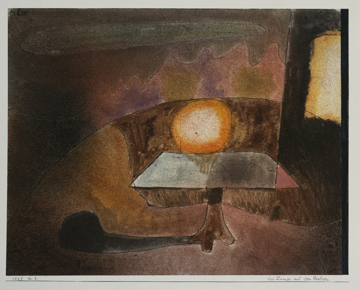 Lampa na terase od Paul Klee