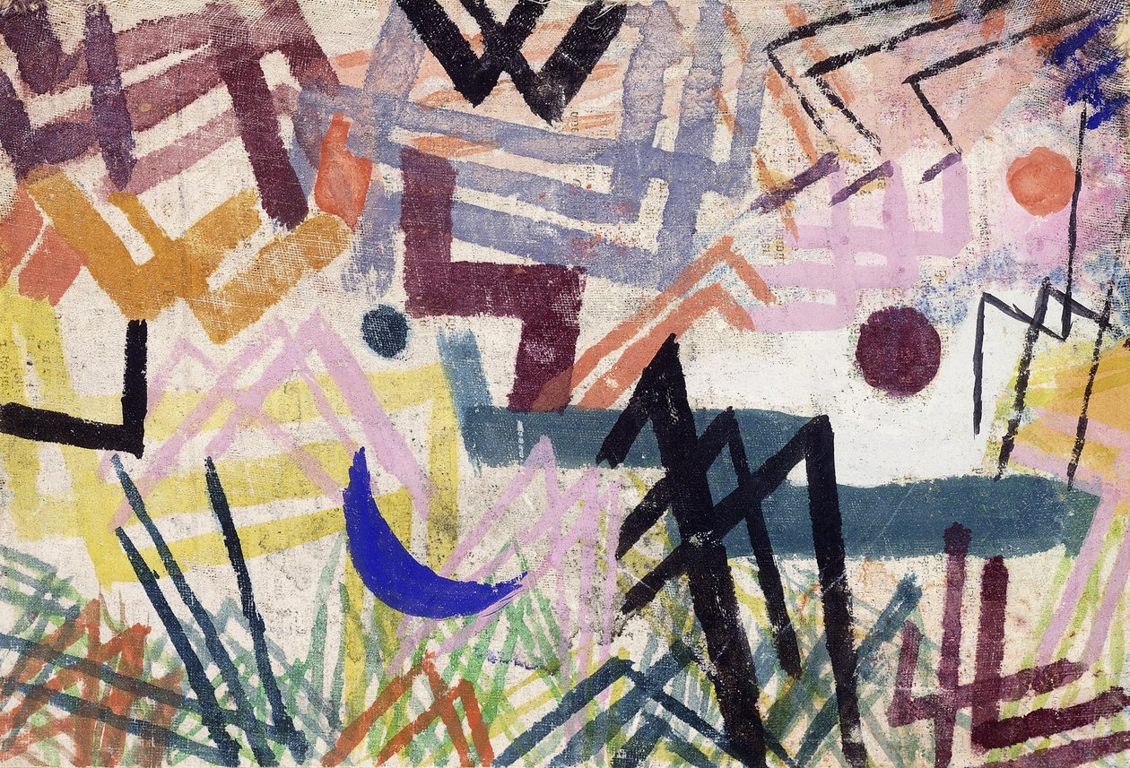 Síla hry v krajině lech; Hra o síle lech krajiny od Paul Klee