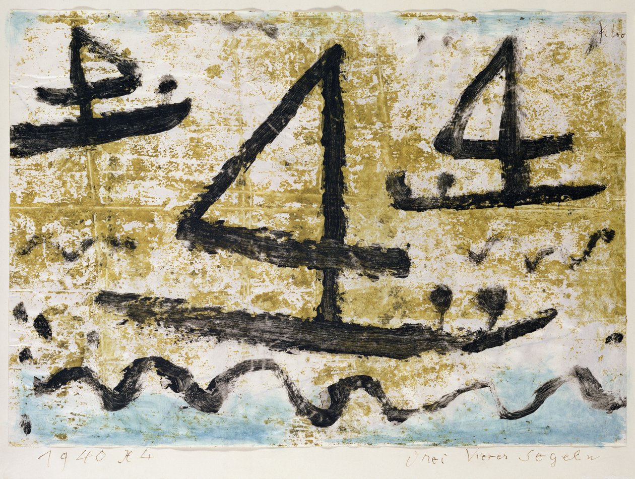 Tři čtyři plachtění od Paul Klee