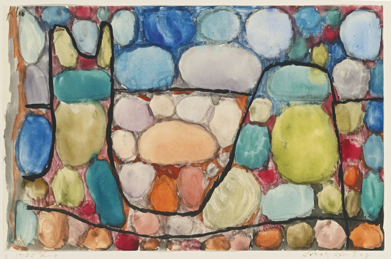Poklad nad zemí Poklad nad dnem, 1935 od Paul Klee