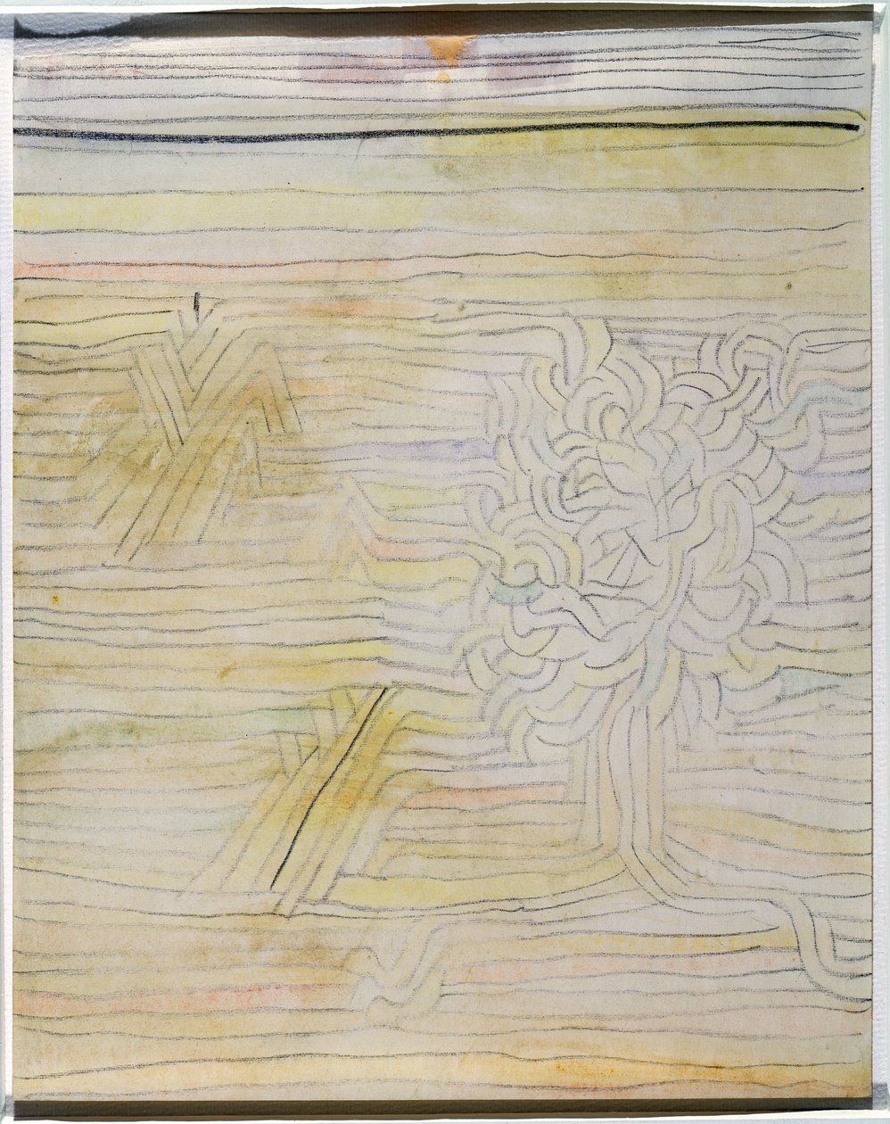 Bez názvu, kolem roku 1934 (akvarel a křída na papíře) od Paul Klee
