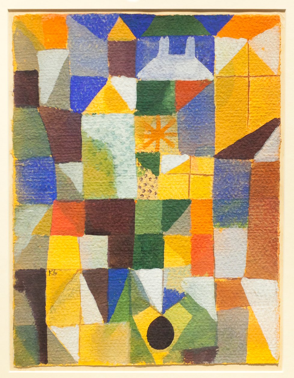 Kaupunkikokoonpano keltaisilla ikkunoilla od Paul Klee