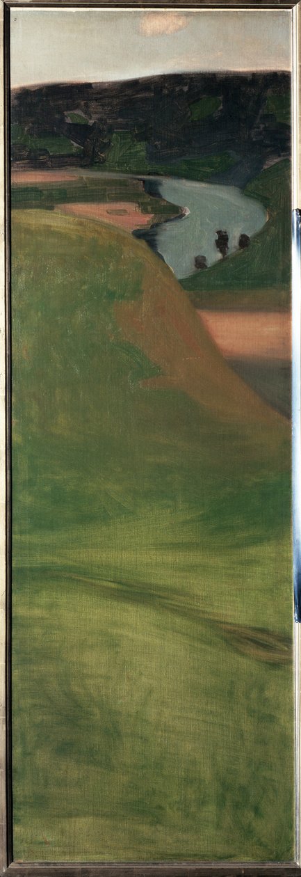 Pohled na údolí Aar, Švýcarsko - Malba od Paul Klee