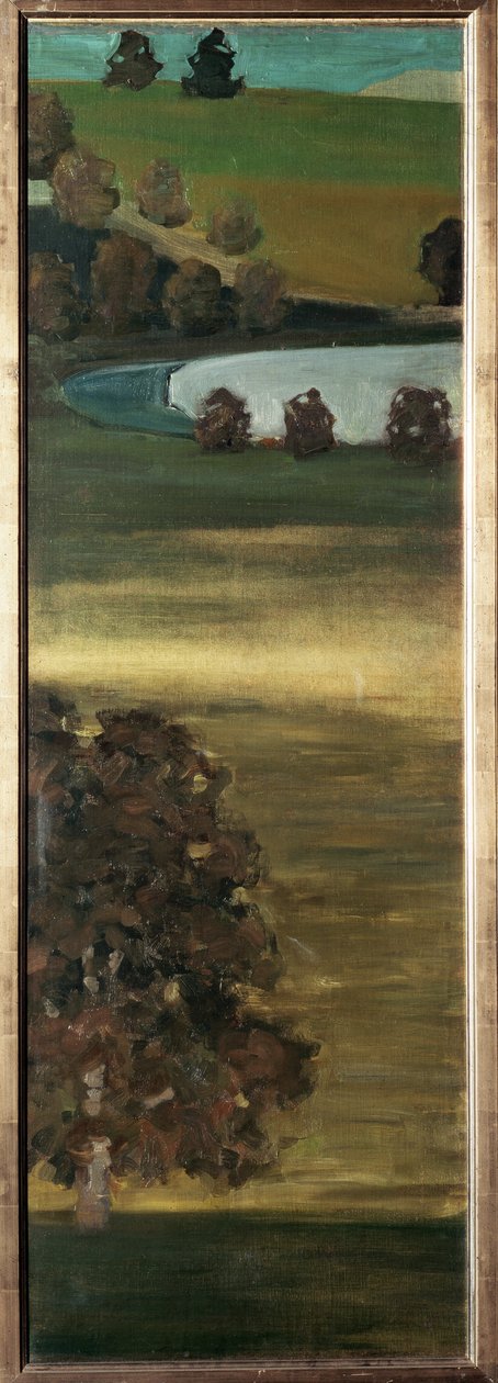 Pohled na údolí Aar, Švýcarsko - Malba od Paul Klee