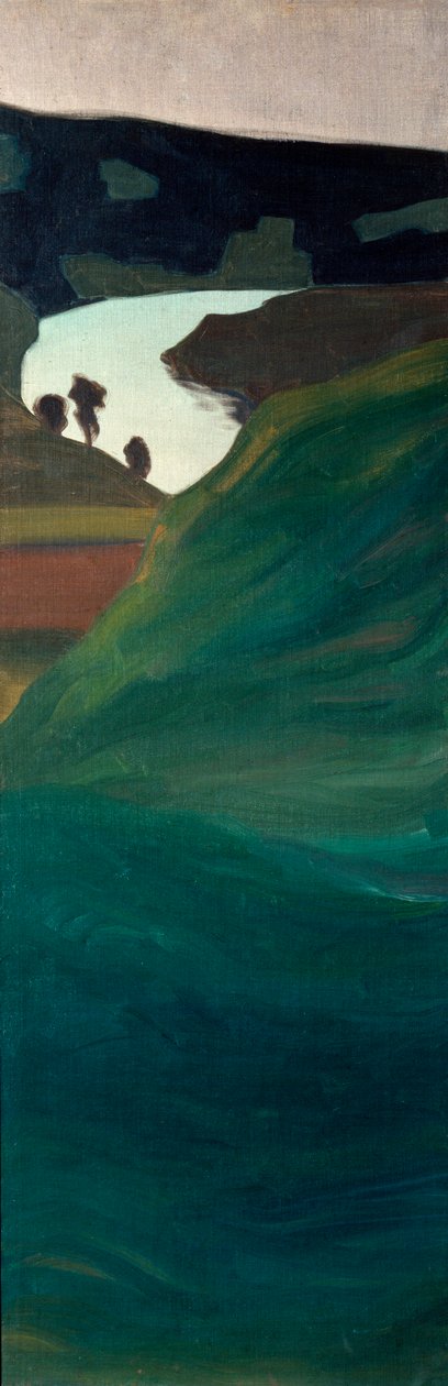 Pohled na údolí řeky AAR (malba od Paul Klee