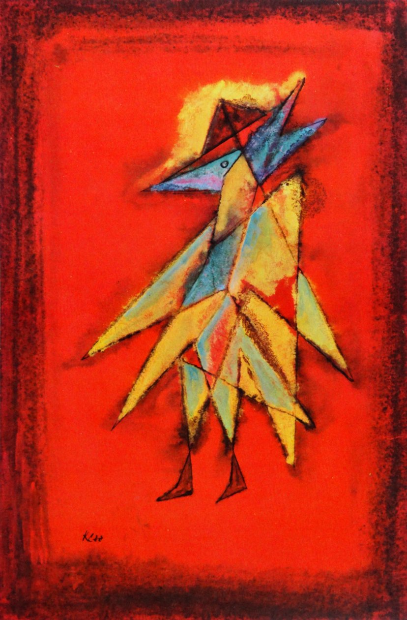 Visionary Birdman, kolem roku 1930 (olej na plátně) od Paul Klee