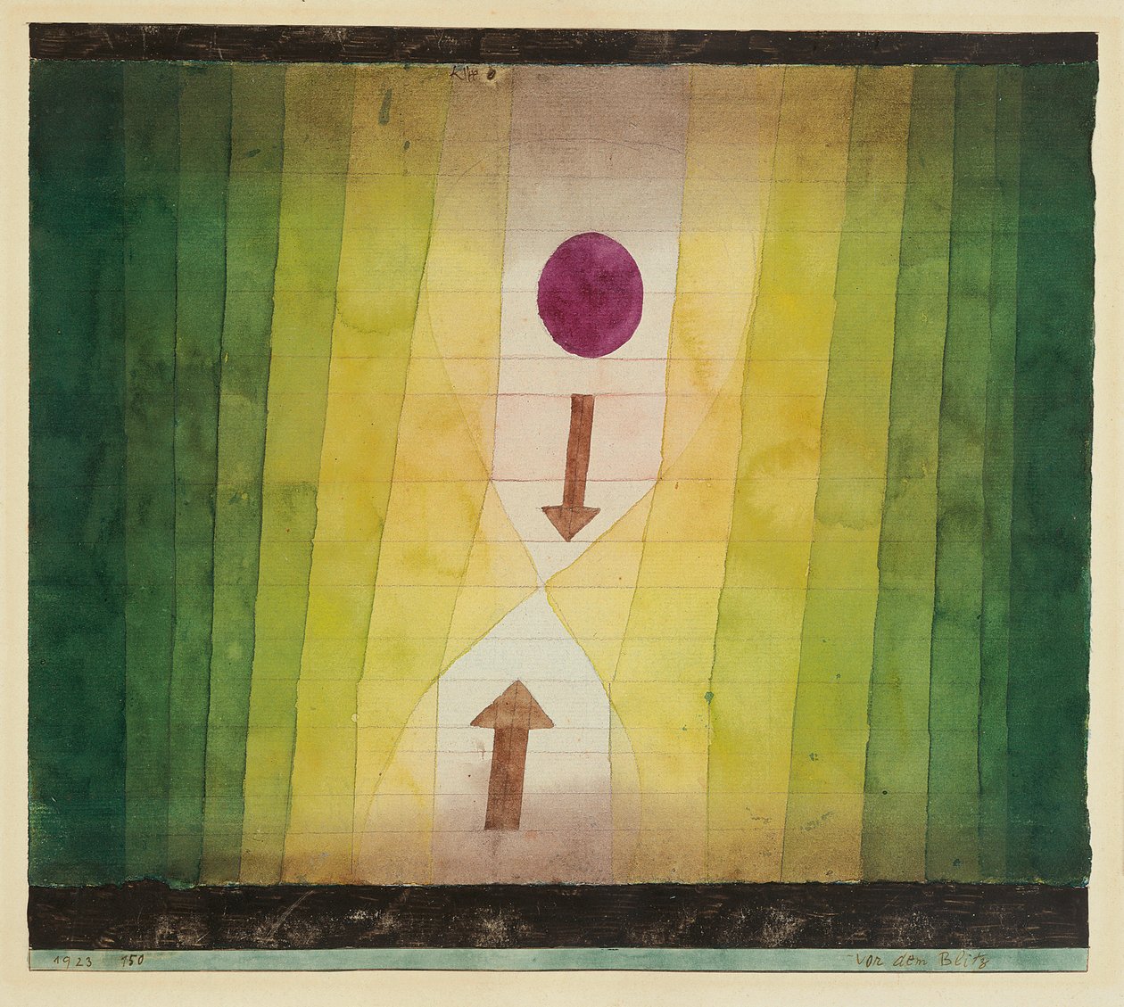 Vor dem Blitz Before the Lightning, 1923. od Paul Klee