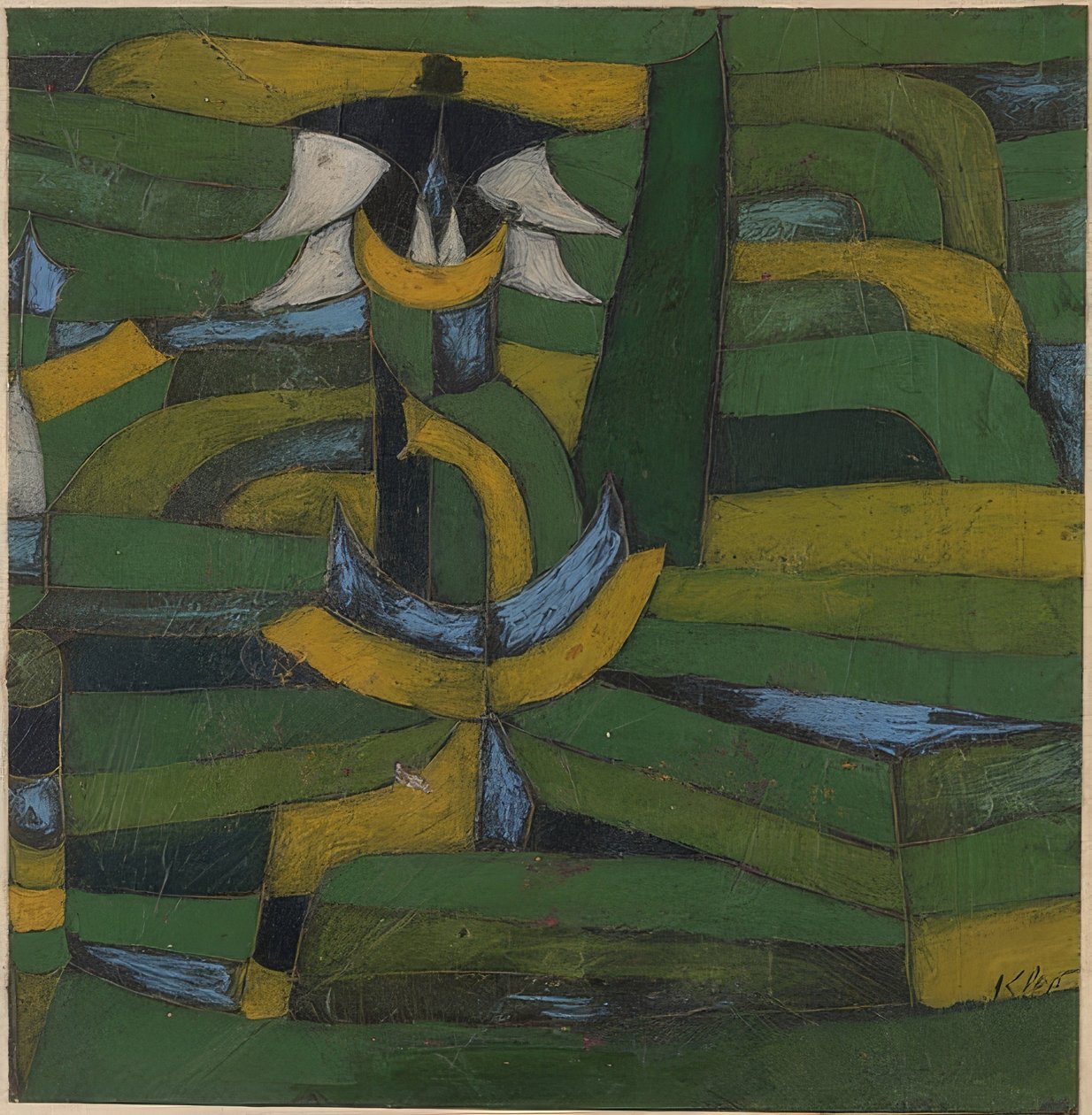 Bílý květ v zahradě. 1920 od Paul Klee