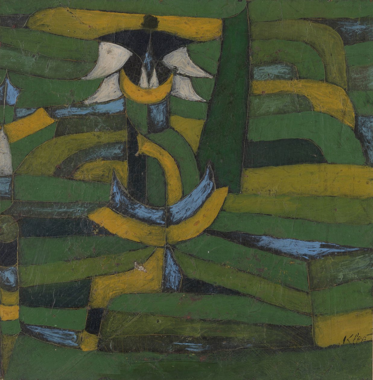 Bílý květ v zahradě, 1920. od Paul Klee