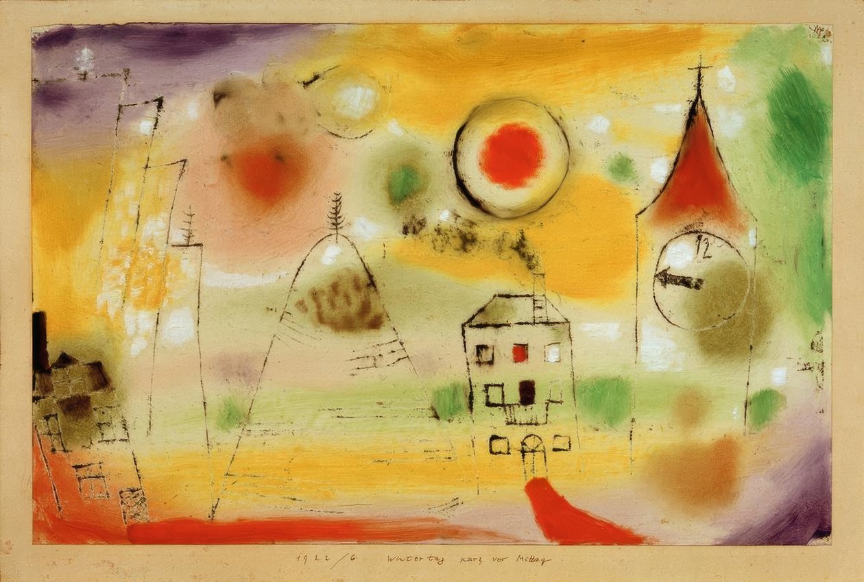 Zimní den krátce před polednem od Paul Klee