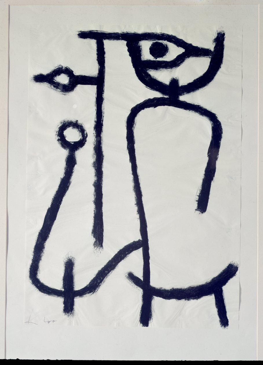 Žena stranou (Kresba, 20. století) od Paul Klee