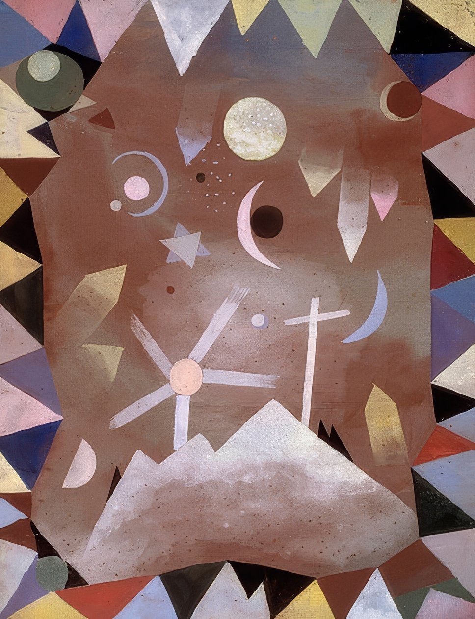 Přes výšku hory. 1917 od Paul Klee