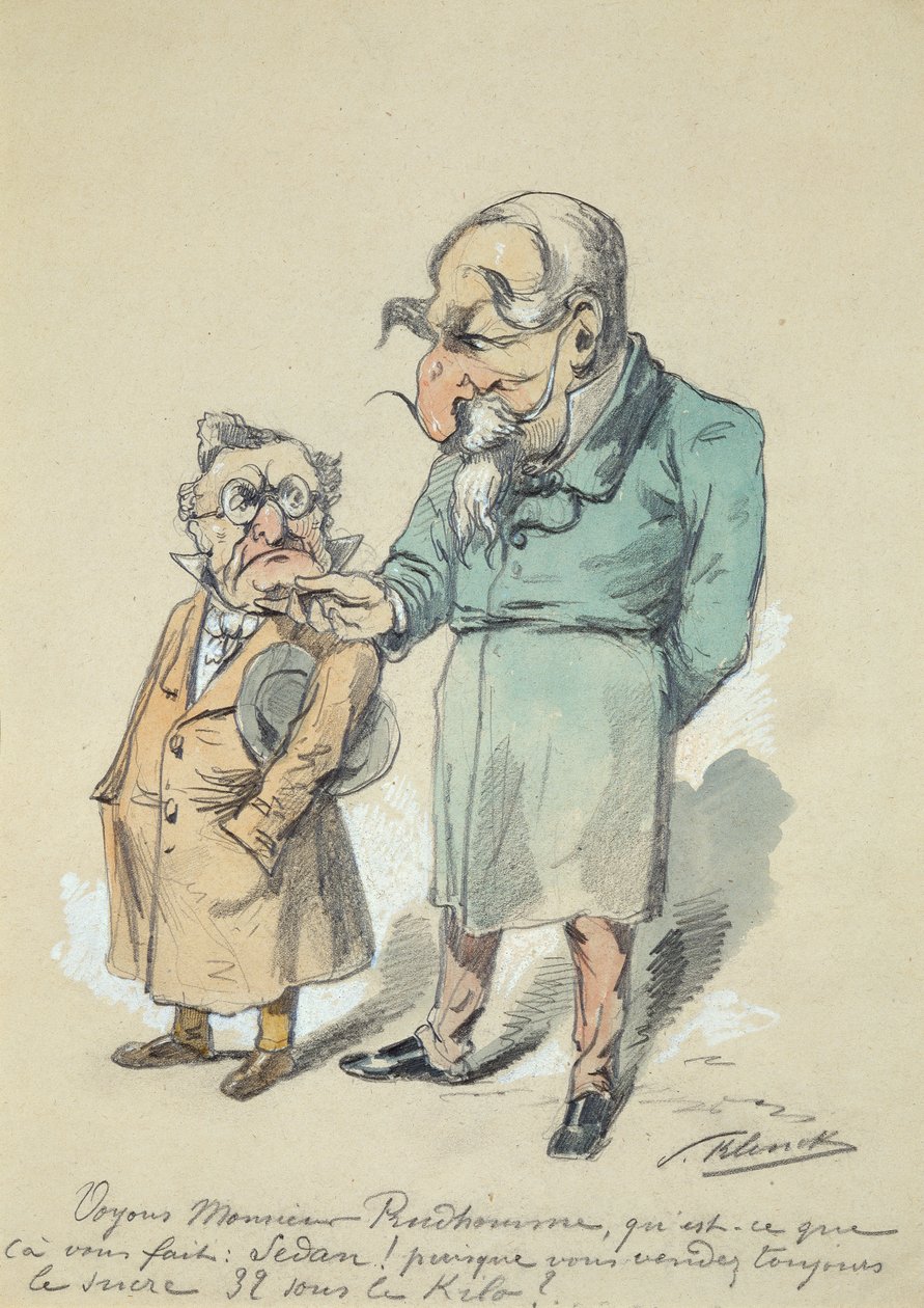 Monsieur Prudhomme a Napoleon III (akvarel) od Paul Klenck