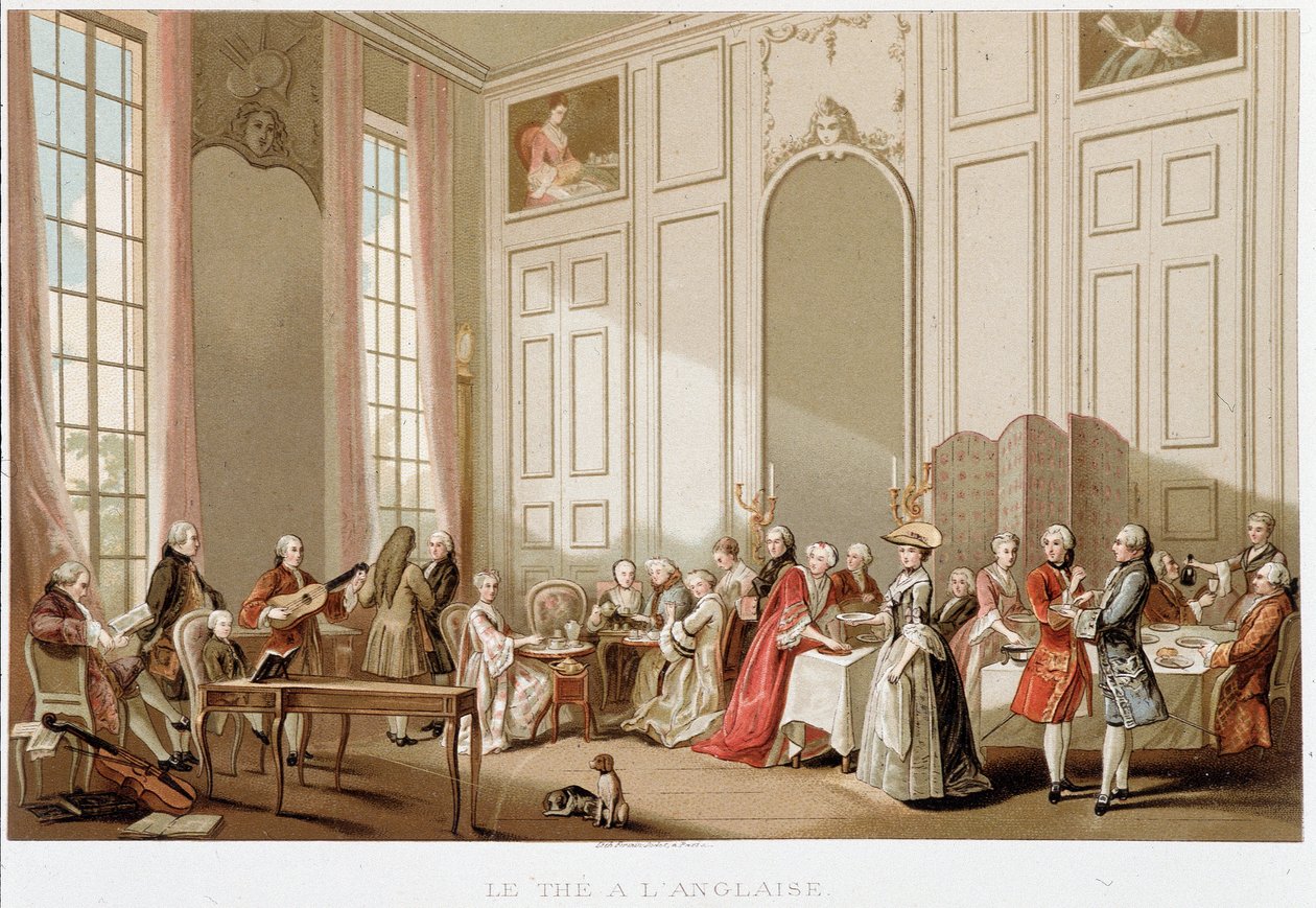 Anglický styl, "" 18. století - Instituce: zvyky a kostýmy, Francie 1700-1789" Paul Lacroix od Paul Lacroix