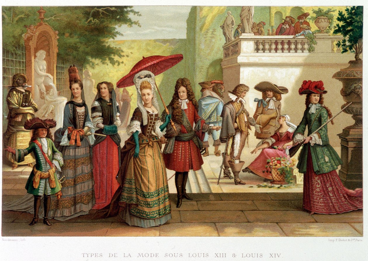 Typy módy za Ludvíka XIII. a Ludvíka XIV. – v „“ 17. století – Instituce: zvyky a kostýmy, Francie 1590-1700“ od Paula Lacroixe od Paul Lacroix