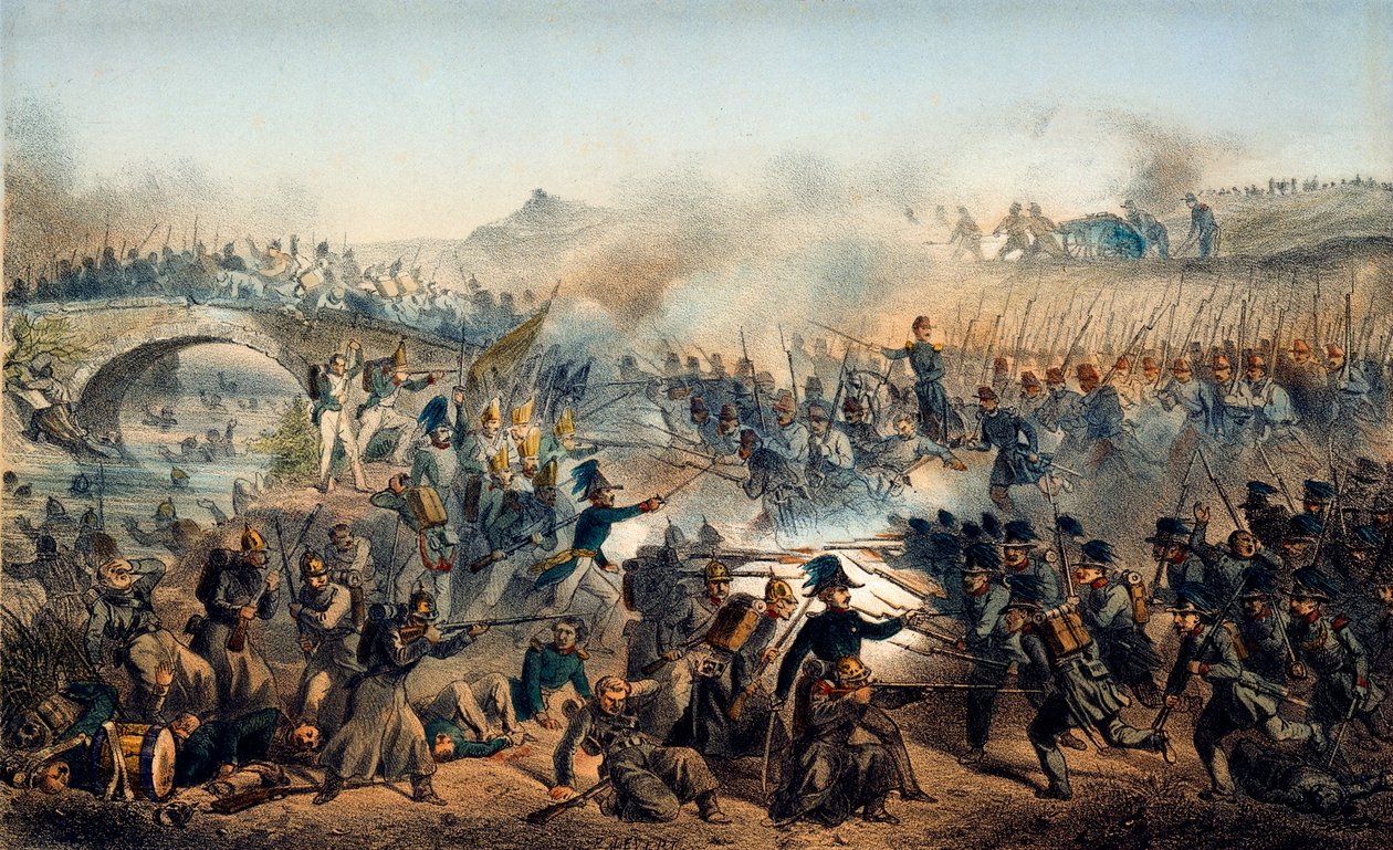 Bitva u řeky Chernaya 16. srpna 1855, 19. století od Paul Levert