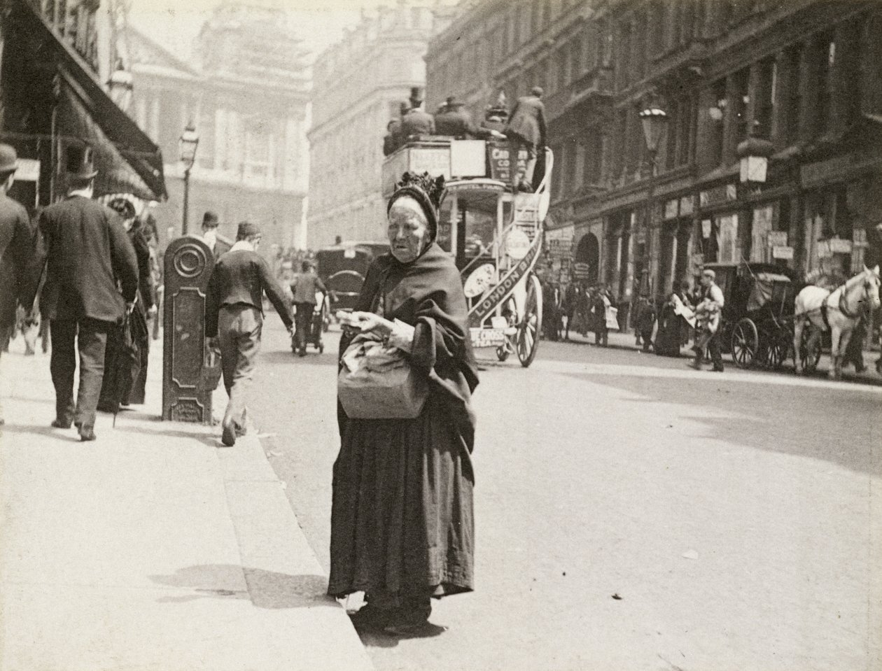 Prodejce zápalek, Ludgate Hill, 1893 od Paul Martin