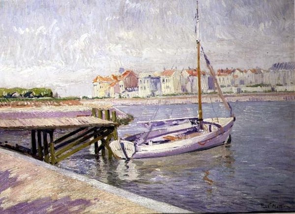 The Landing Stage, cca 1925 (olej na plátně) od Paul Mathieu
