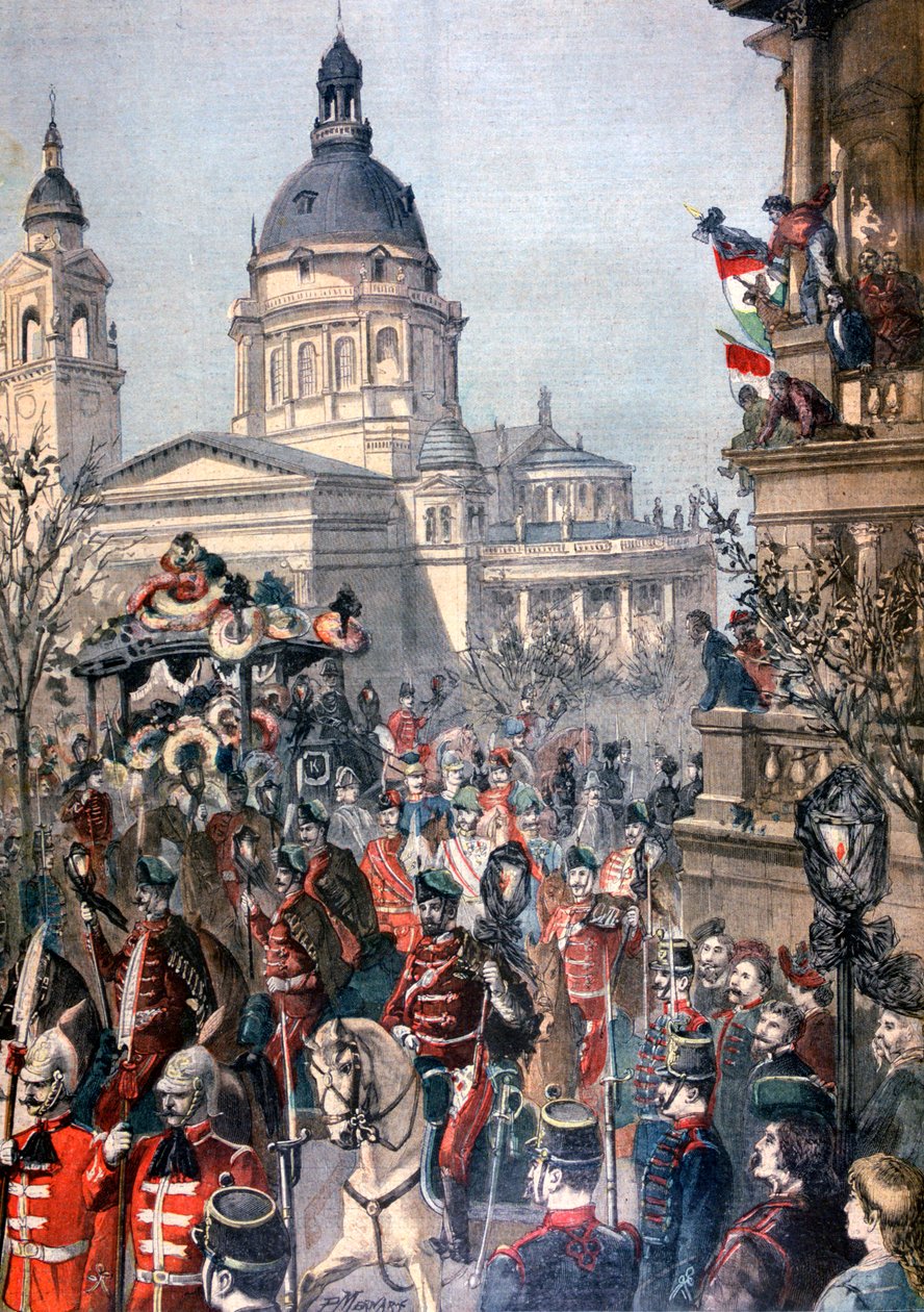 Pohřeb Lajose Kossutha, Budapešť, 21. března 1894. od Paul Merwart