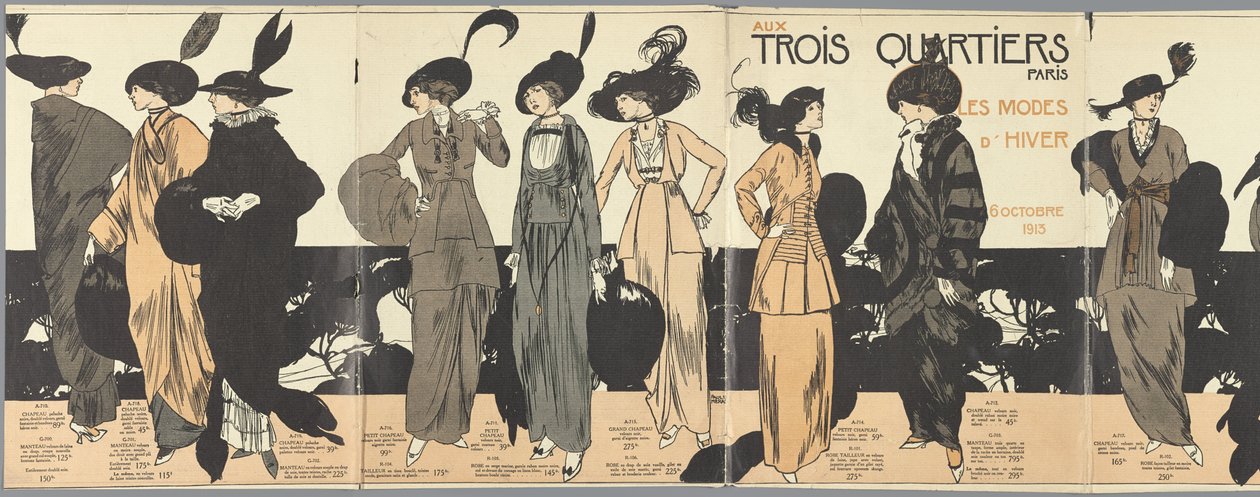 V Three Quarters Paris, Winter Fashions 6. října 1913 od Paul Méras