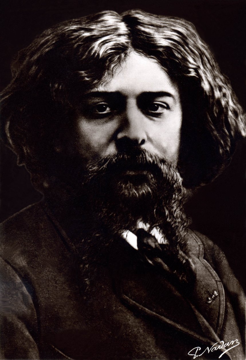 Alphonse Daudet, asi 1880 (foto) od Paul Nadar