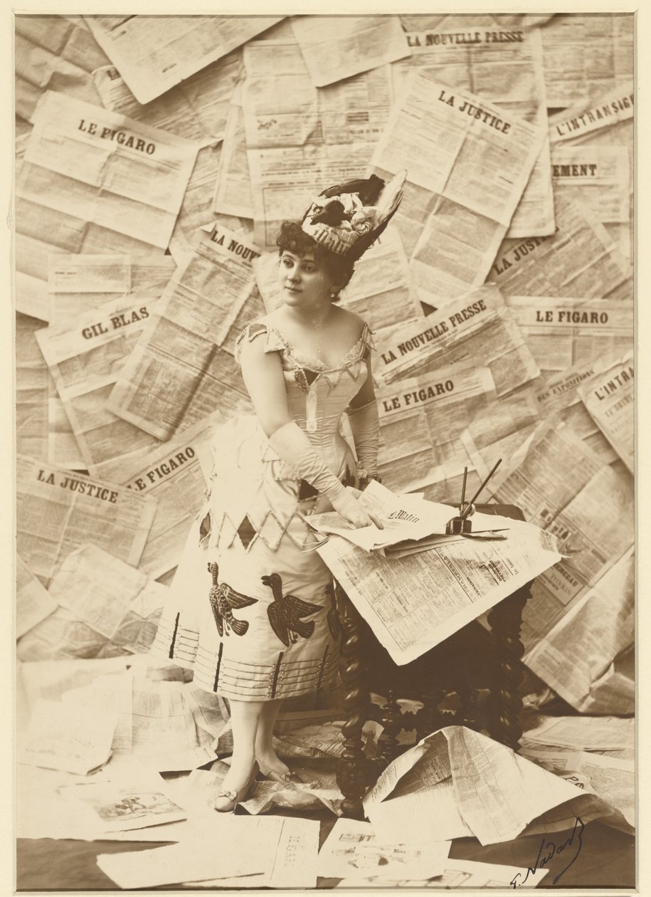 [Mlle Beaumaine, Théâtre des Variétés] od Paul Nadar