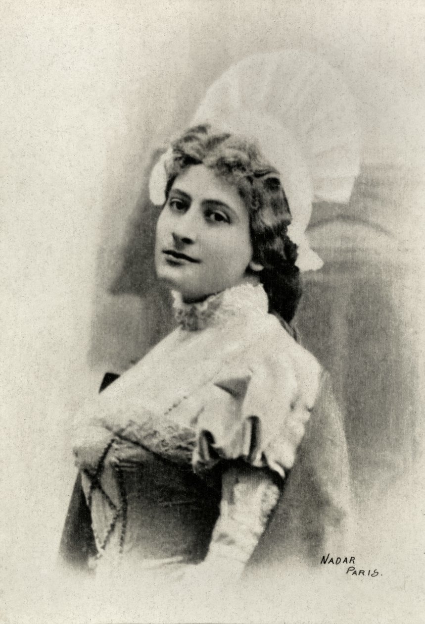 Portrét Lucienne Breval (foto) od Paul Nadar