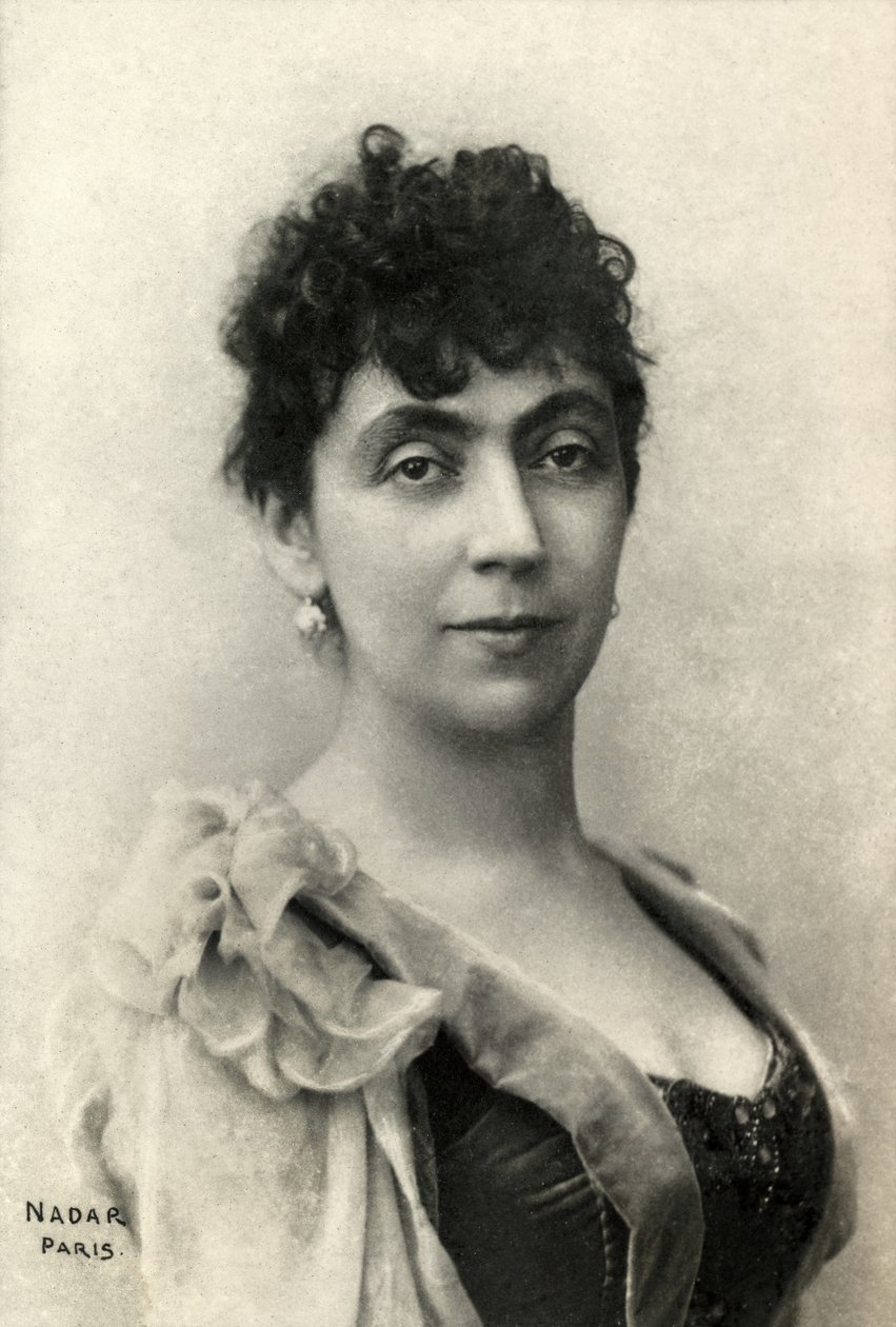 Portrét Madeleine Lemaire (foto) od Paul Nadar