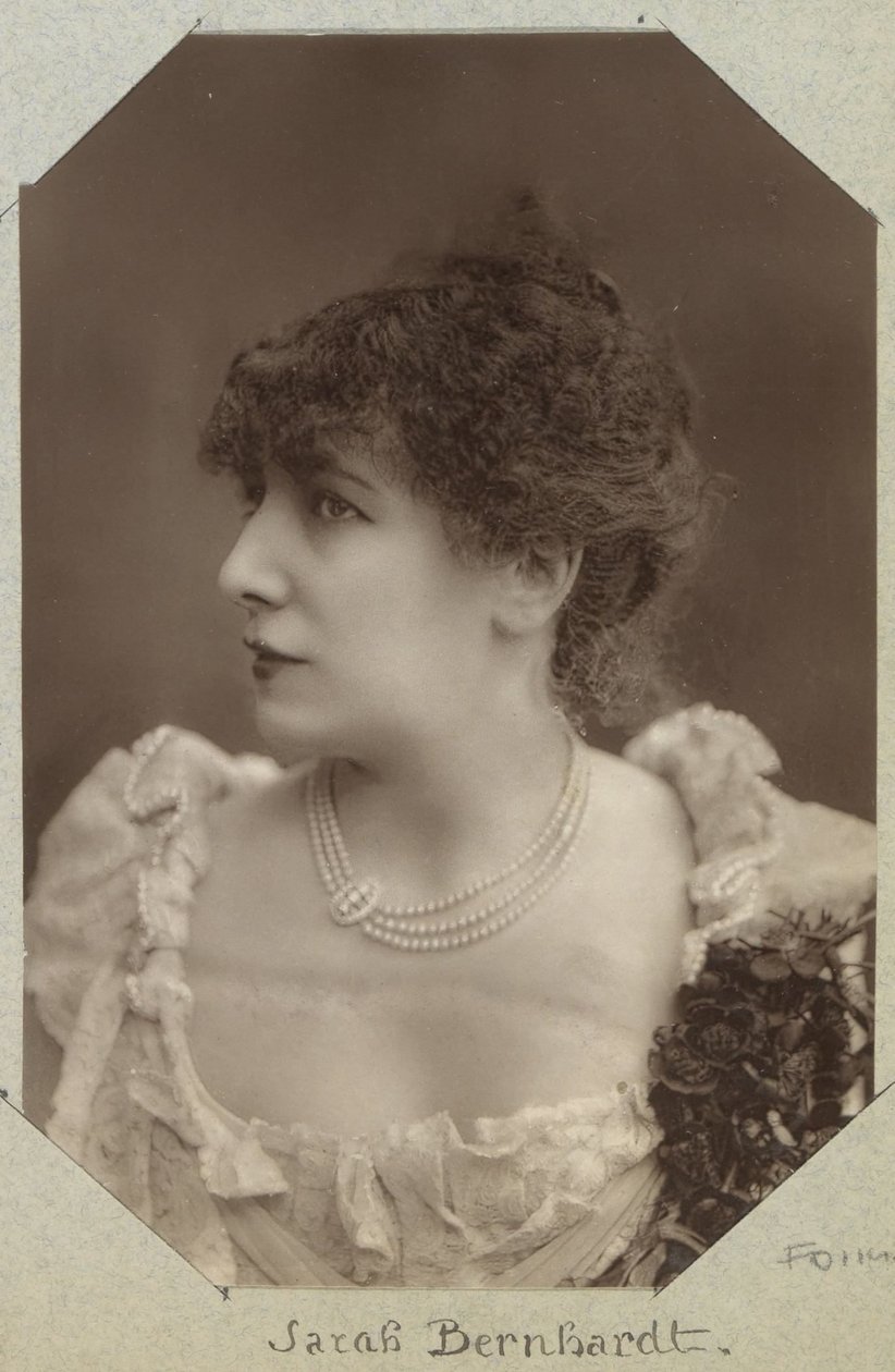 Portrét herečky Sarah Bernhardtové od Paul Nadar