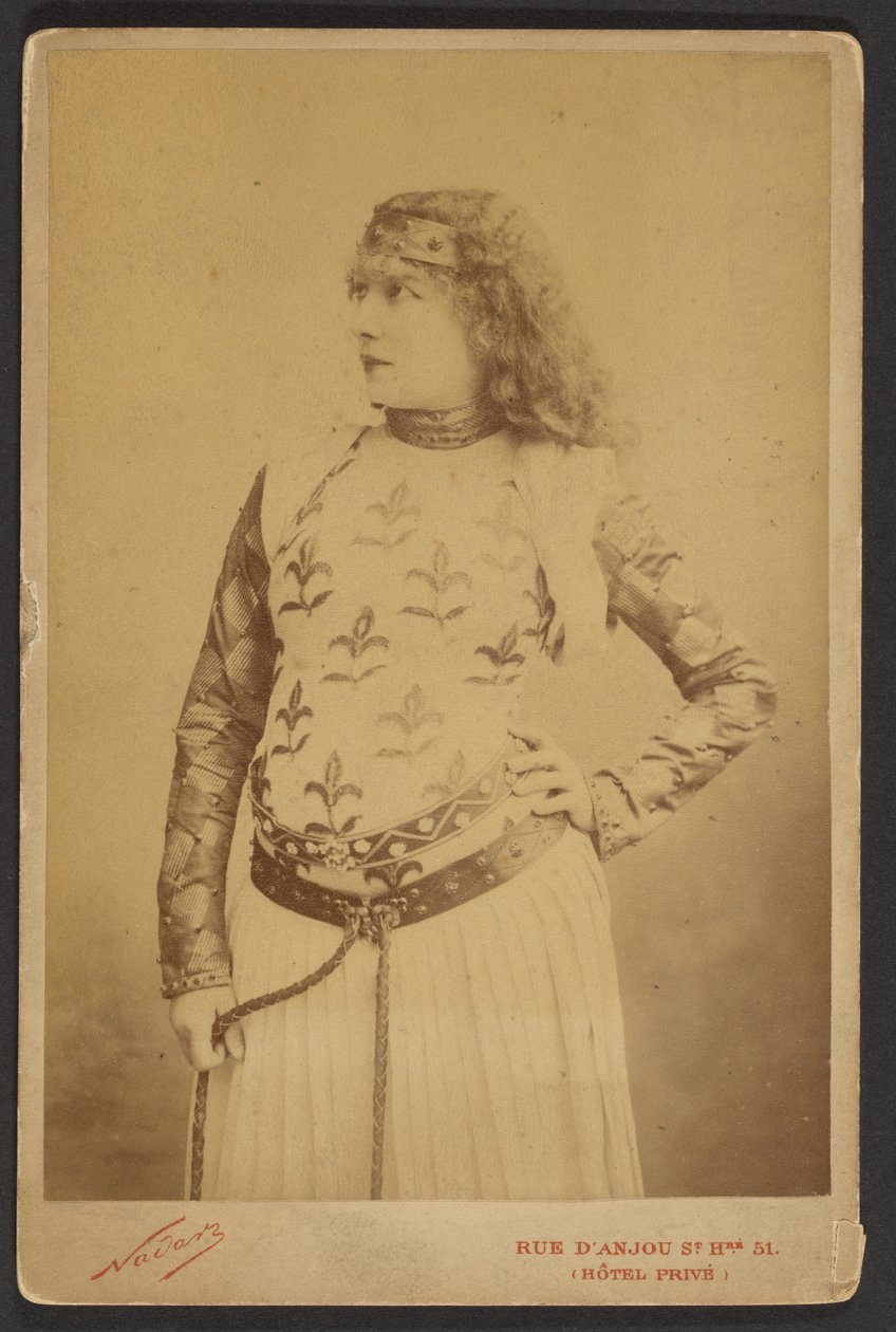 Sarah Bernhardt als Lady Macbeth od Paul Nadar