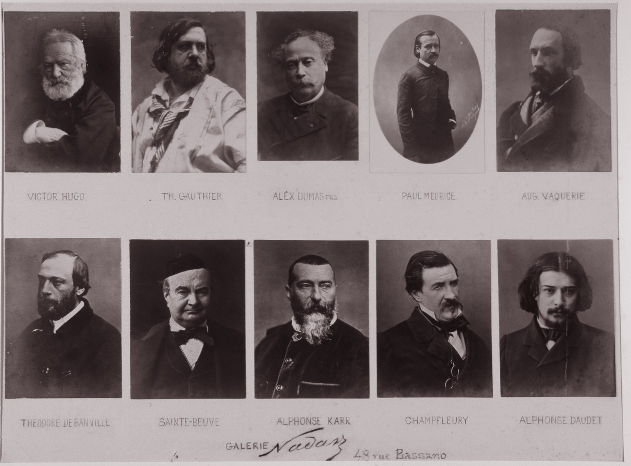 Deset portrétů od Paula Nadara (č/b foto) od Paul Nadar