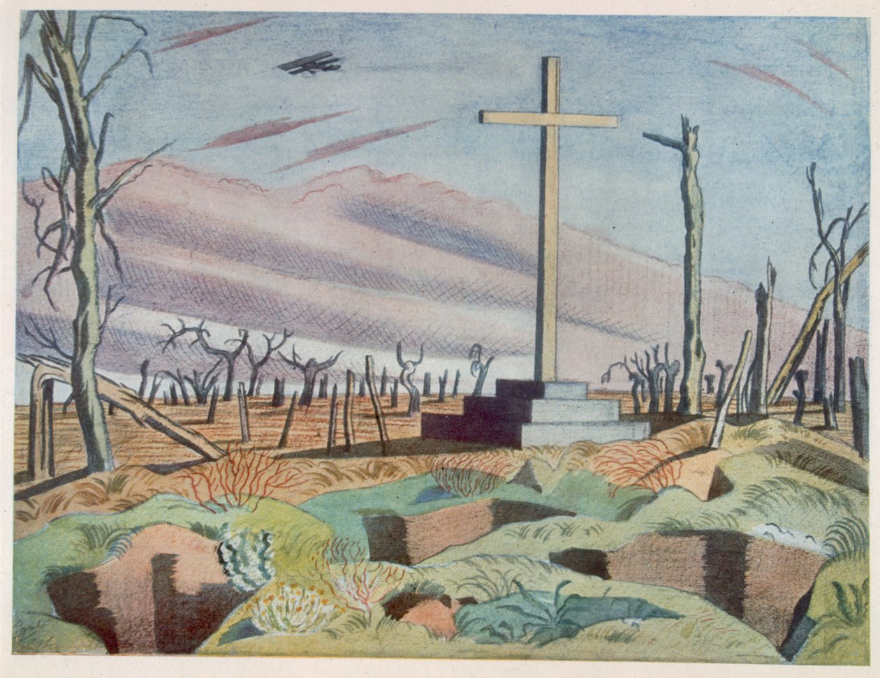 Kanadský památník, od britských umělců na frontě, pokračování západní fronty, část třetí, Paul Nash od Paul Nash