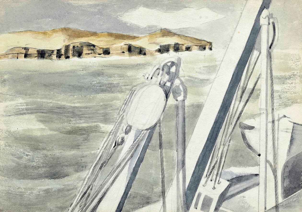 Pobřeží poblíž Gibraltaru od Paul Nash