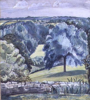 Cotswoldská krajina od Paul Nash