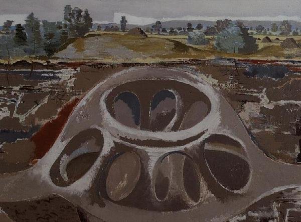 Earth Home nebo The Fortress od Paul Nash