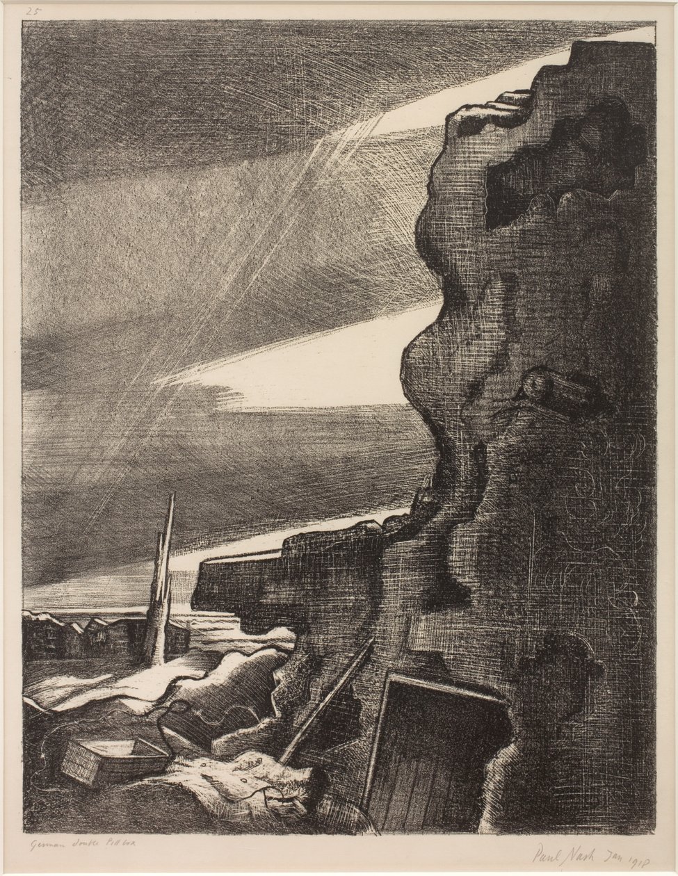 Německá dvojitá schránka na pilulky, Gheluvelt od Paul Nash