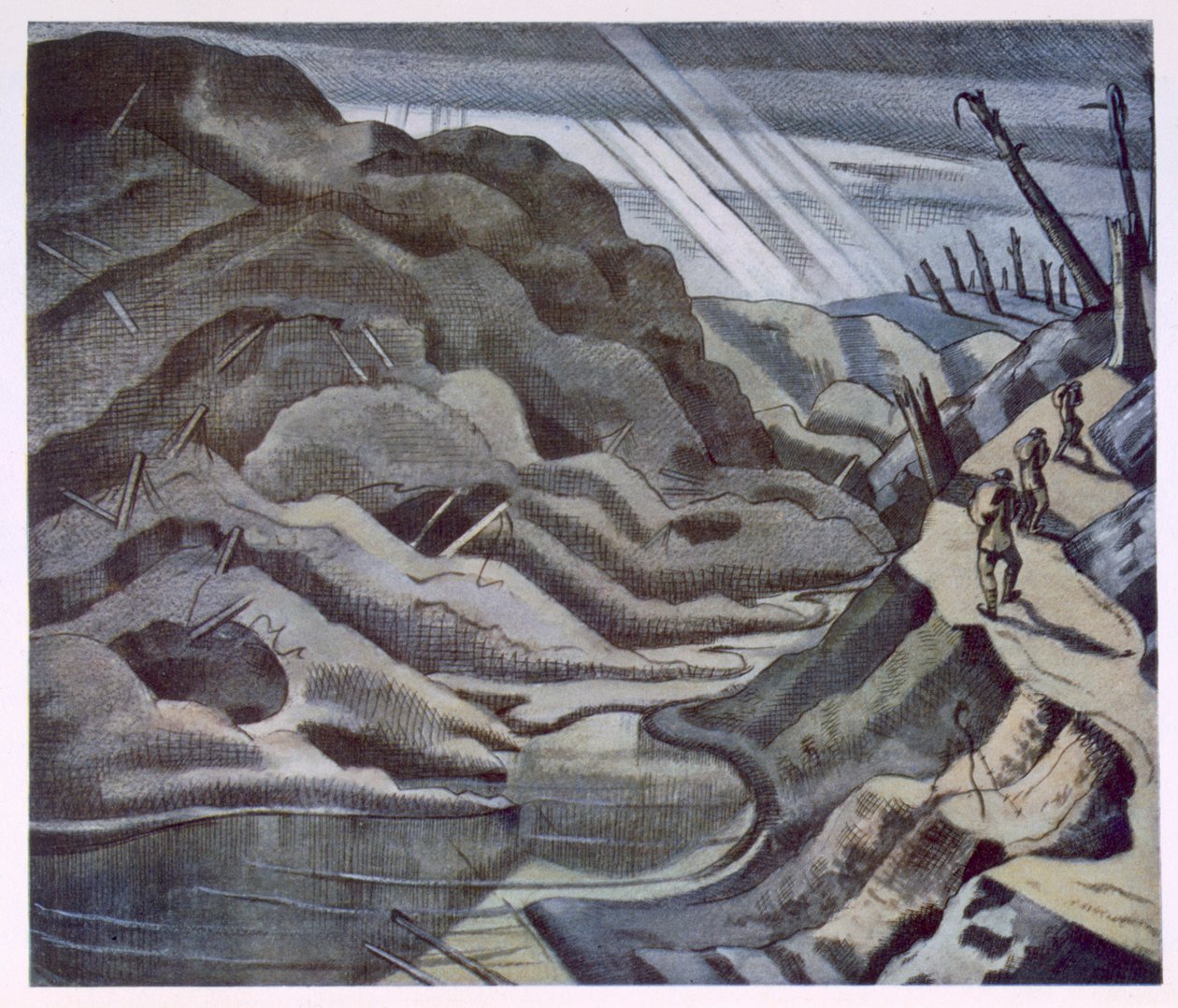 Krajina, rok našeho Pána 1917, od britských umělců na frontě, pokračování západní fronty, část třetí, Paul Nash od Paul Nash
