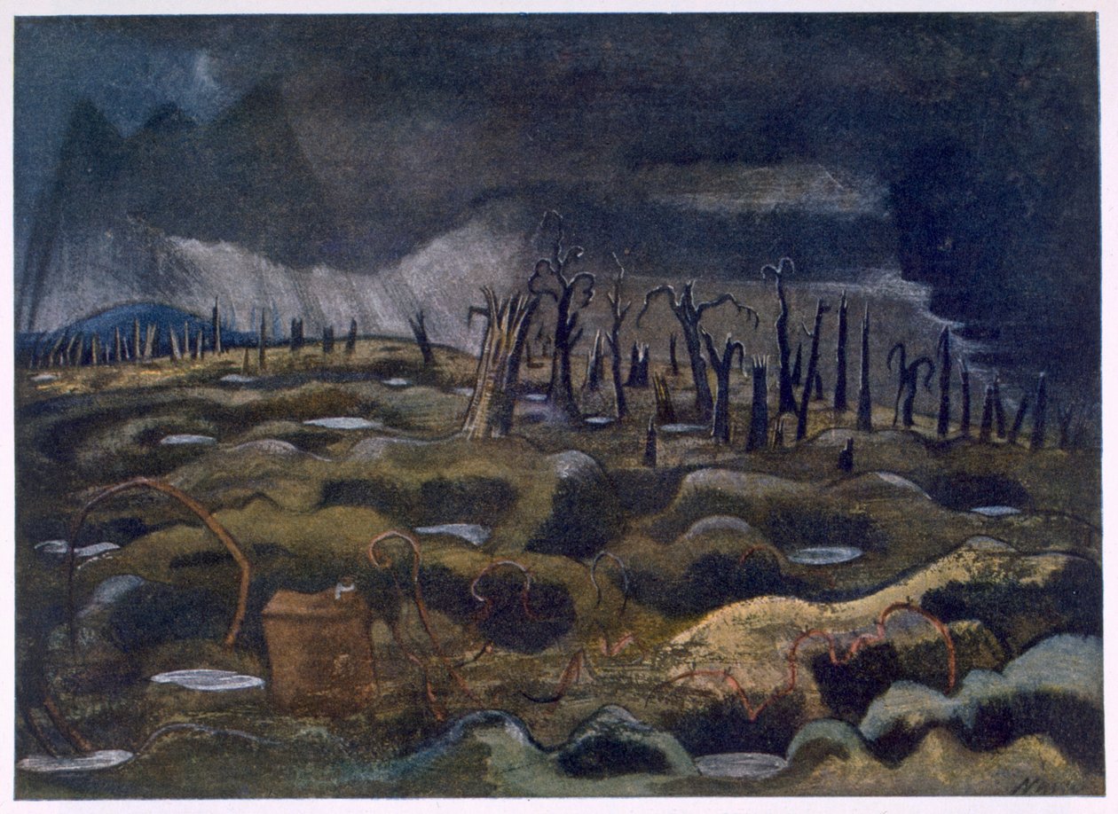 Nightfall, od britských umělců na frontě, pokračování západní fronty, část třetí, Paul Nash od Paul Nash