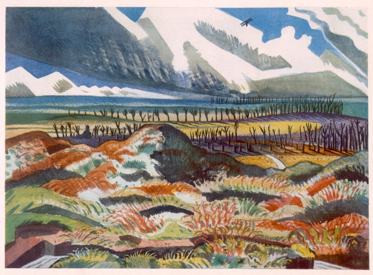 Ruined Country, Vimy, od britských umělců na frontě, pokračování západní fronty, část třetí, Paul Nash od Paul Nash