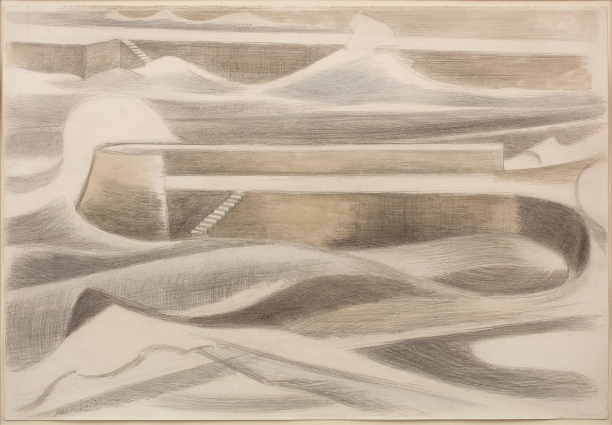 Mořská zeď od Paul Nash