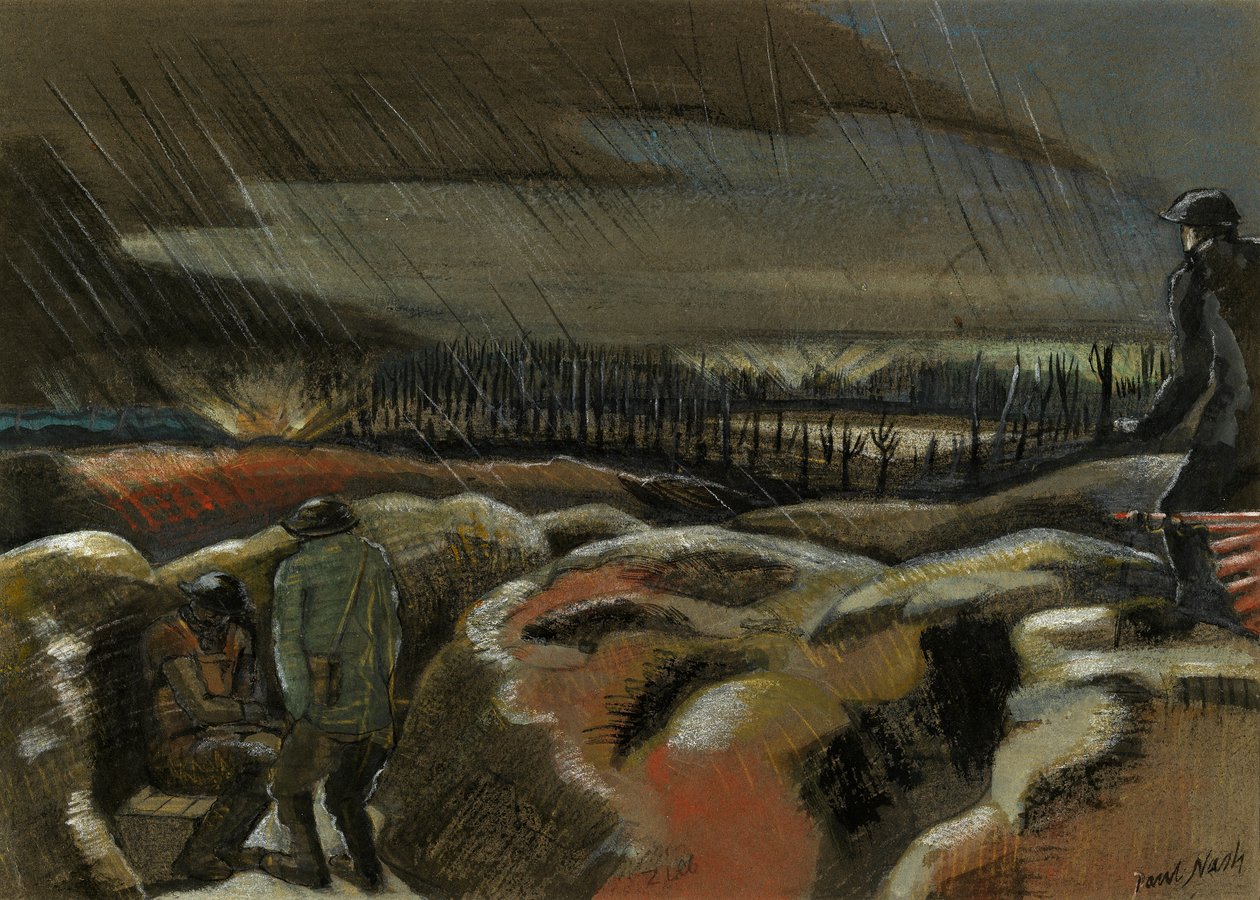 Shellburst, Zillebeke od Paul Nash