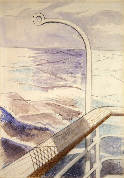 Shiprail (tužka a akvarel na papíře) od Paul Nash