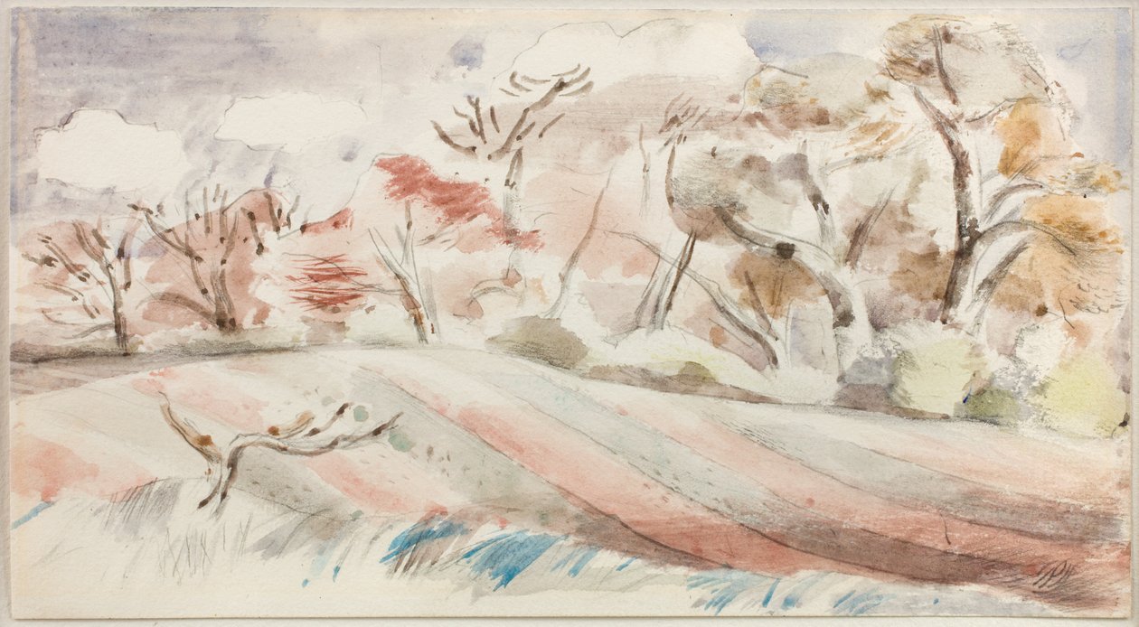 Jarní krajina od Paul Nash