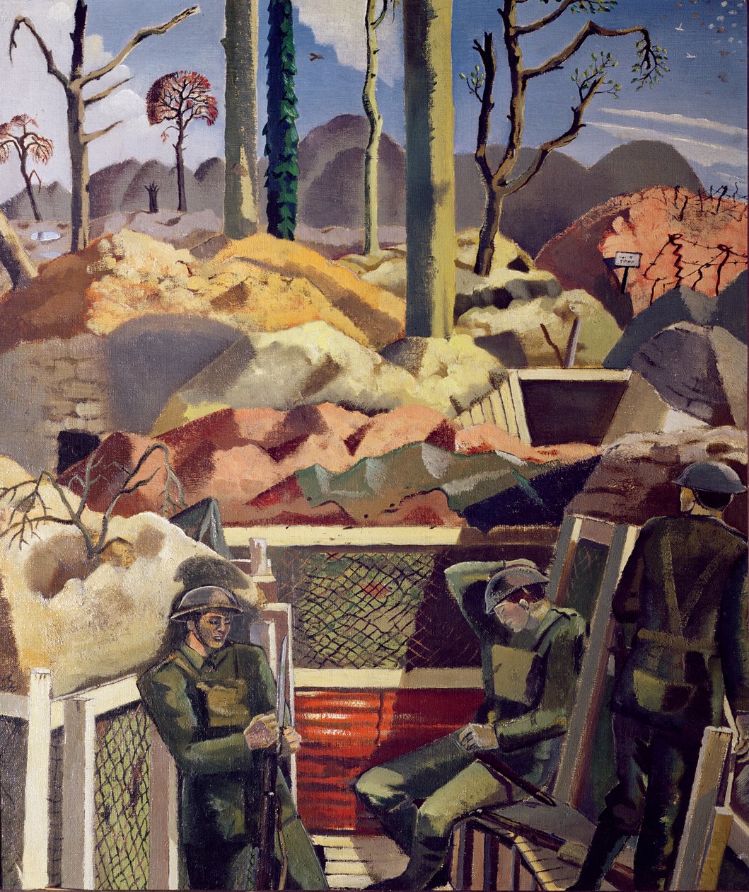 Jaro v příkopech, Ridge Wood od Paul Nash