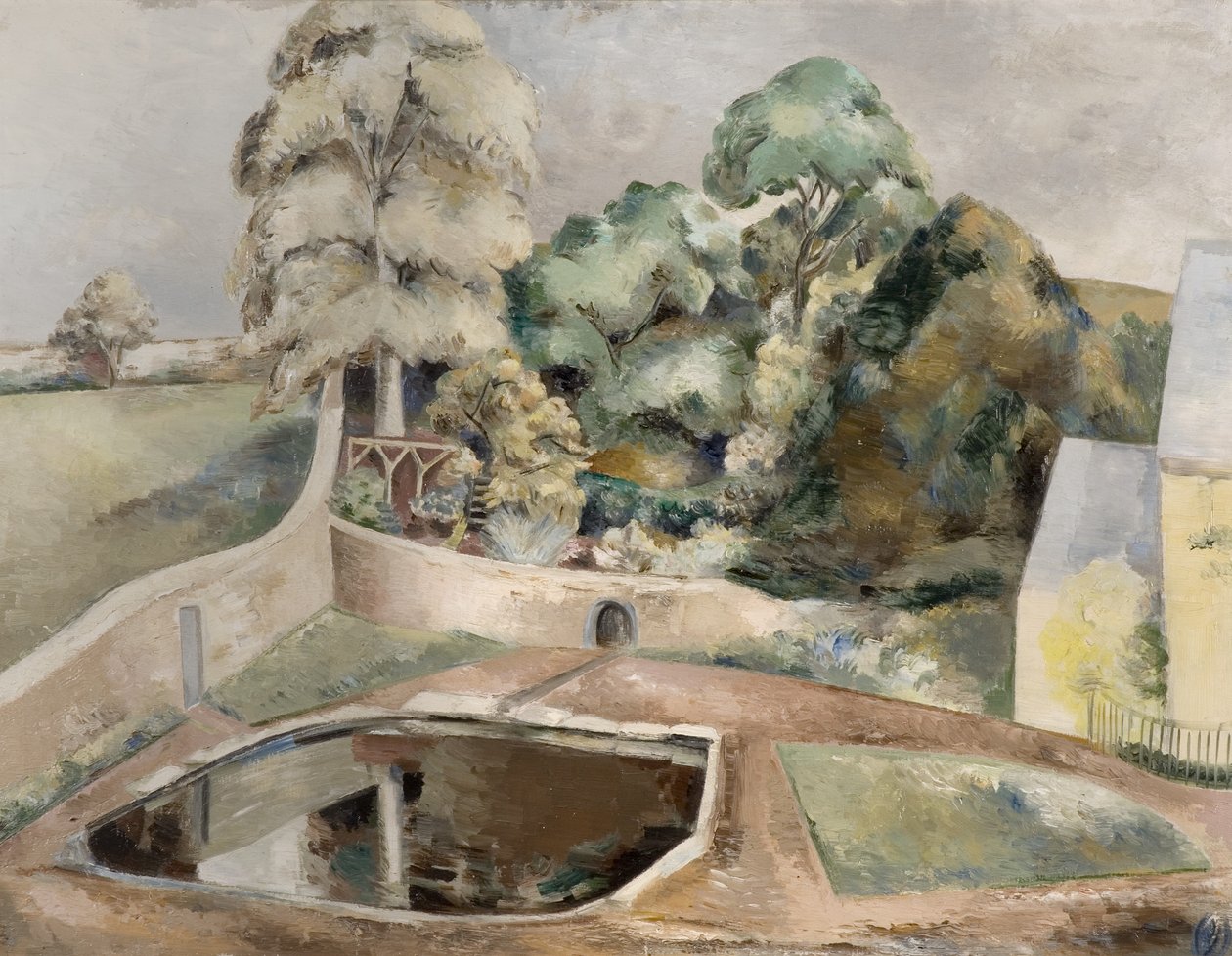 Rybník v Souldernu od Paul Nash