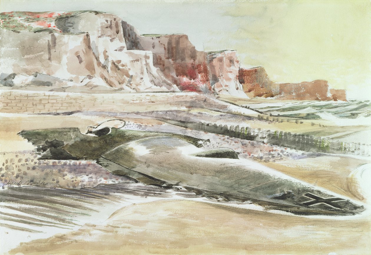 Raider na pobřeží od Paul Nash