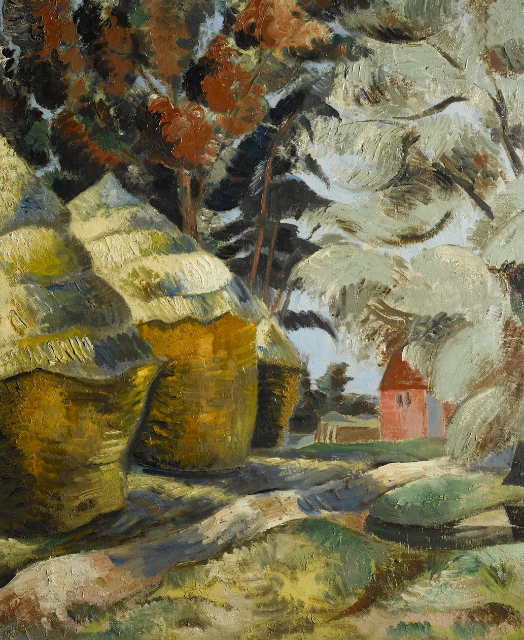 The Stackyard, cca 1925 (olej na plátně) od Paul Nash