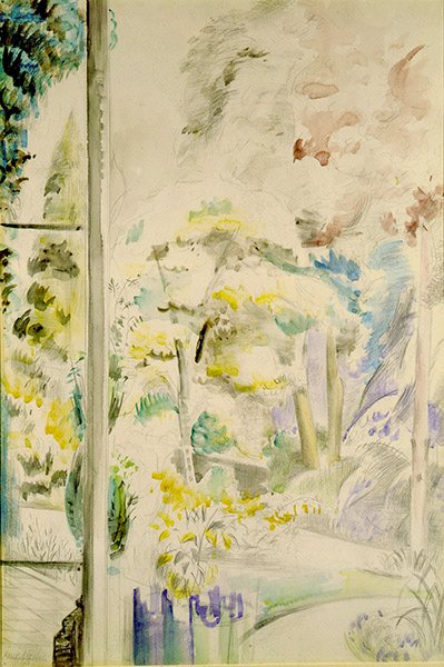 Pohled z okna od Paul Nash