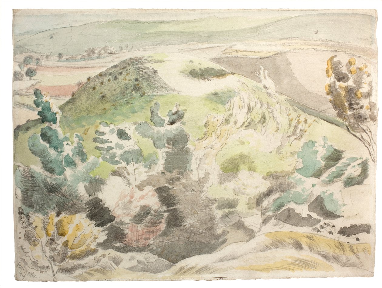 Větrný vrch od Paul Nash